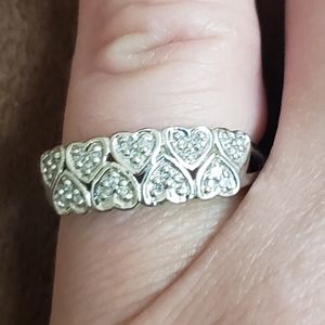 White Gold and diamond mom's ring
